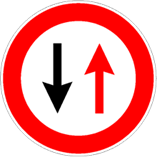 cerchio blu con frecce